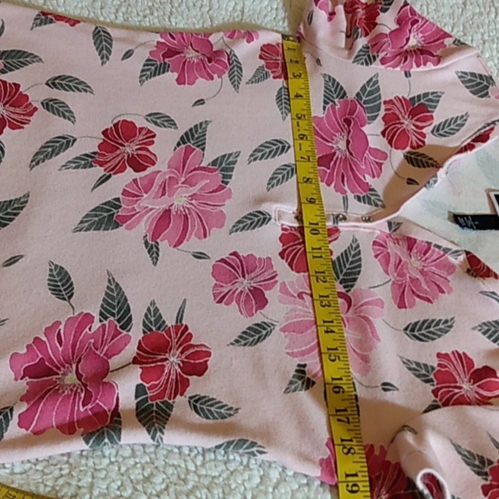 Karen Scott Floral Top – Pink – Women Size S - Picture 5 of 8